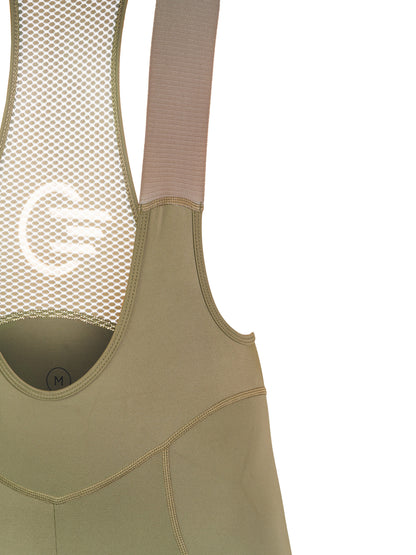 Men Green short bib