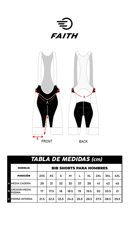 Men Wine short bib